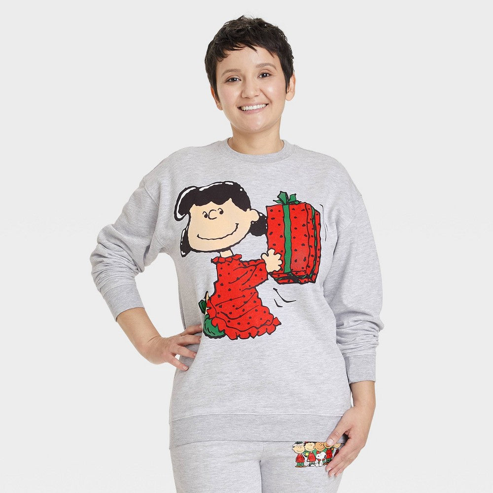 Peanuts Lucy Holiday Sweatshirt Size Medium