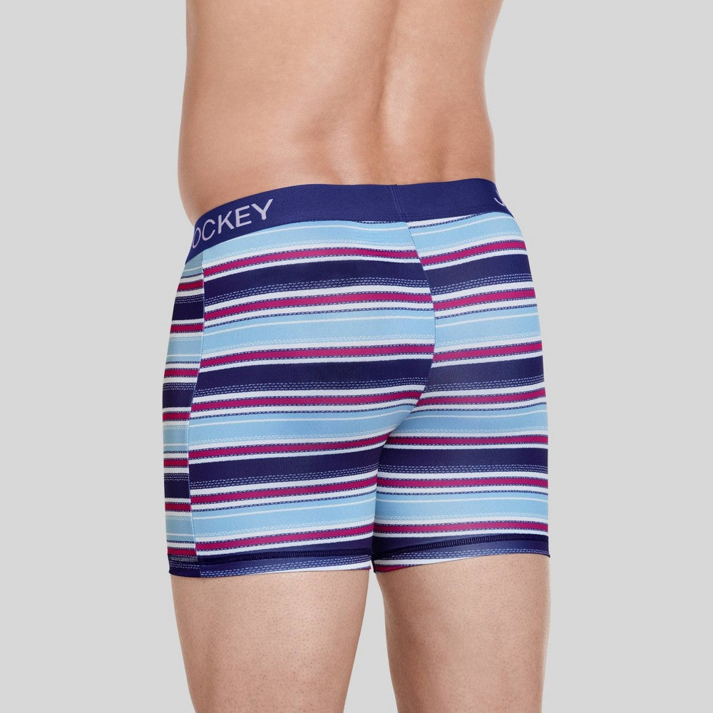 Jockey Generation Men S Striped Microfiber Stretch Boxer Briefs - S